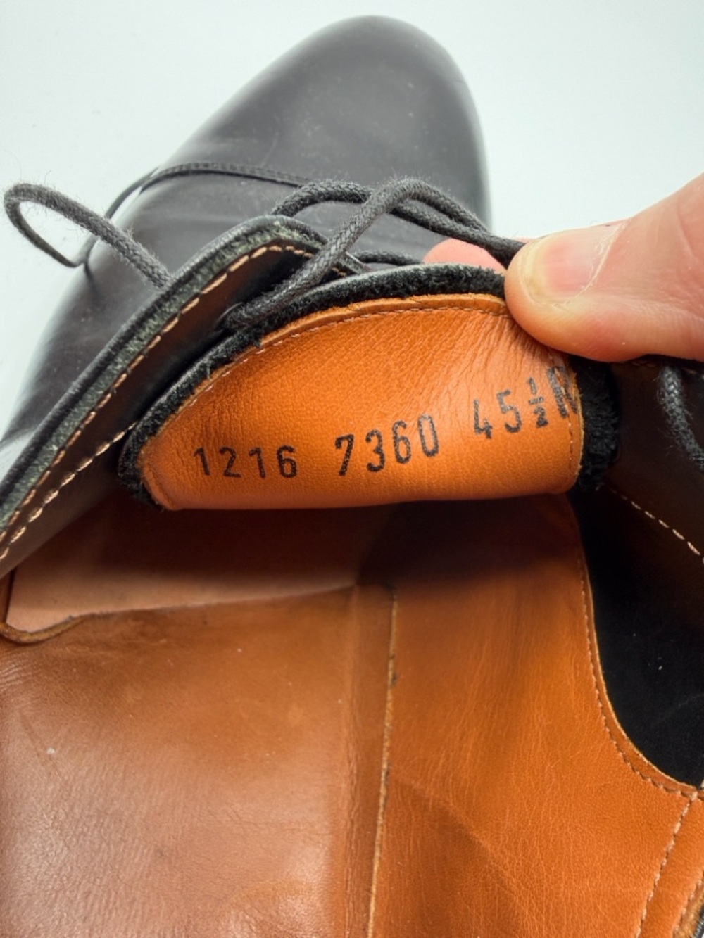 Hall Madden The Timeless Black Cap-Toe Oxford Dress Shoes Size 45.5(12.5 US) - Picture 10 of 12